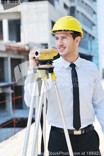 Image of architect on construction site