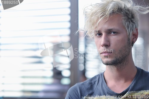 Image of Portrait of an handsome man
