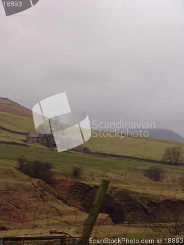 Image of cloudy sky over a country side view