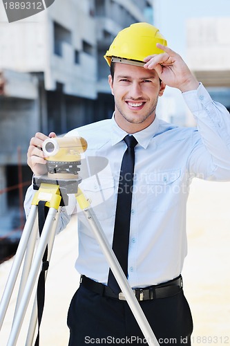 Image of architect on construction site