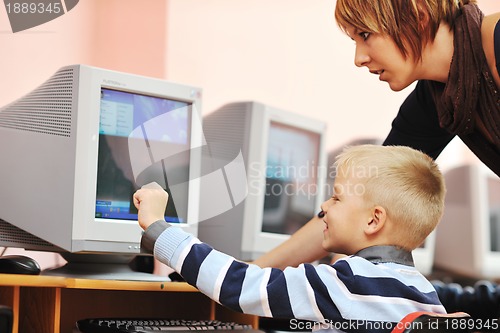 Image of it education with children in school