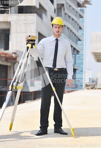 Image of architect on construction site