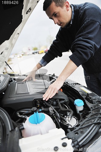 Image of man car repair