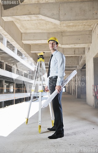 Image of architect on construction site