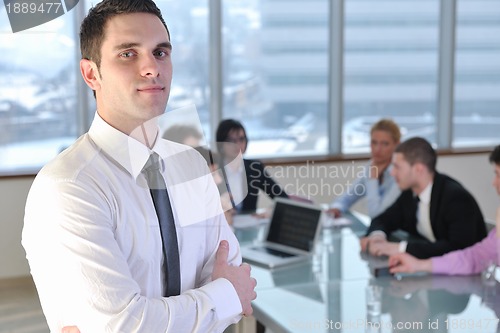 Image of group of business people at meeting