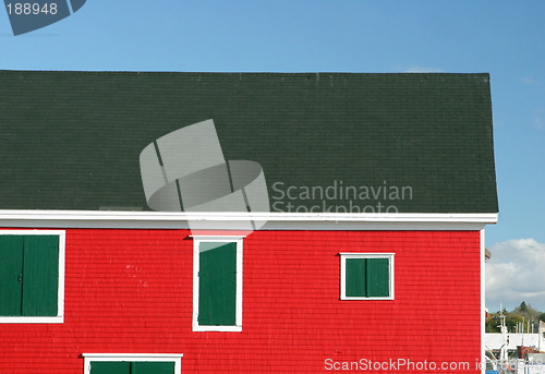 Image of Buildings on the waterfront at Lunenburg, Nova Scotia, Canada
