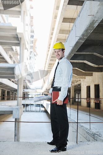 Image of architect on construction site