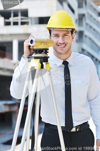 Image of architect on construction site