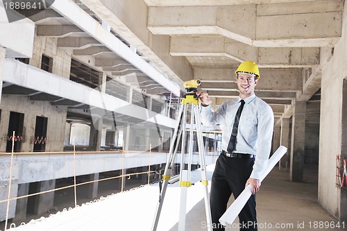 Image of architect on construction site