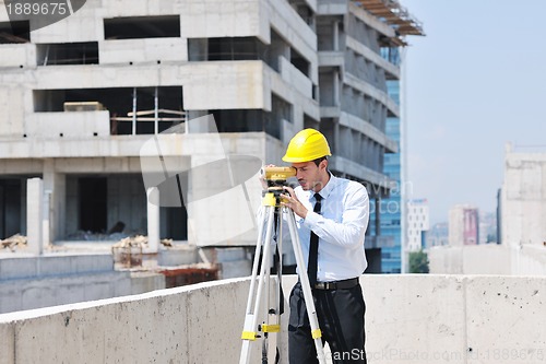 Image of architect on construction site