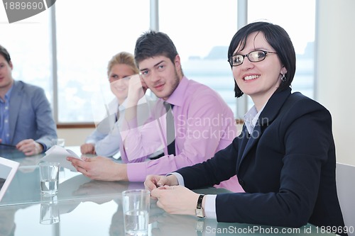 Image of group of business people at meeting