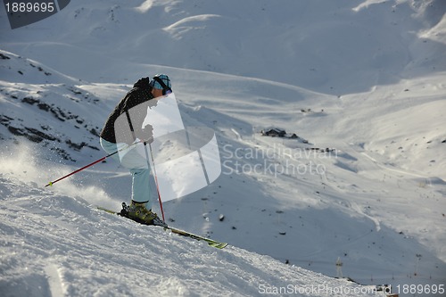 Image of  skiing on on now at winter season