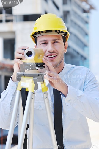 Image of architect on construction site