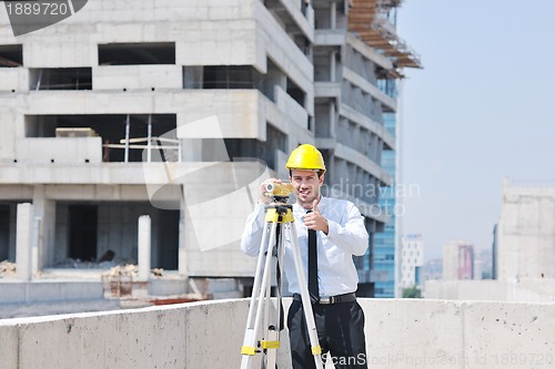 Image of architect on construction site