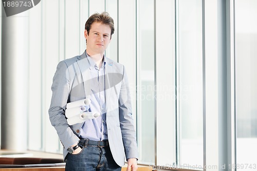 Image of young architect business man portrait