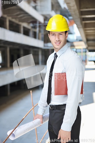 Image of architect on construction site