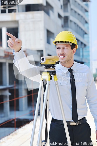 Image of architect on construction site