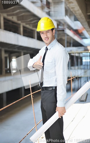 Image of architect on construction site