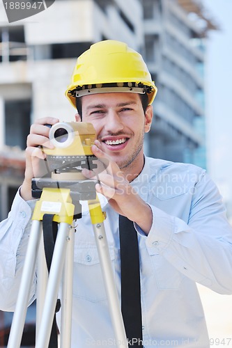 Image of architect on construction site