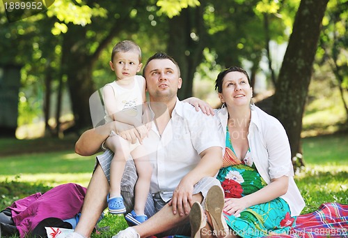 Image of Family at park relaxing and have fun
