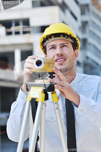 Image of architect on construction site