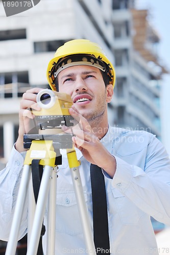 Image of architect on construction site