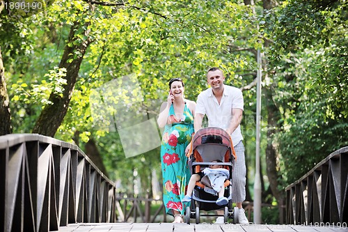Image of Family at park relaxing and have fun