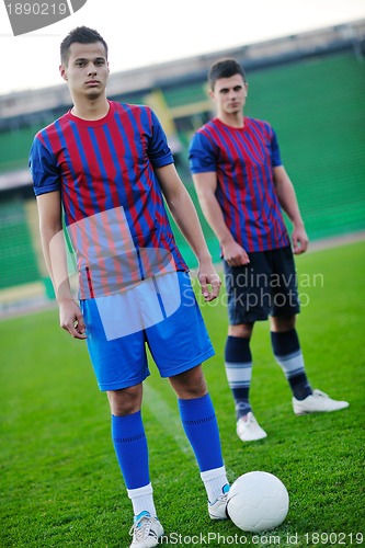 Image of soccer player portrait