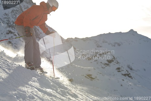 Image of  skiing at winter season