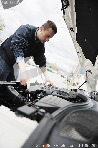 Image of man car repair