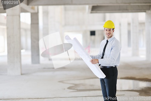 Image of architect on construction site