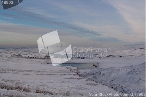 Image of snow with lake