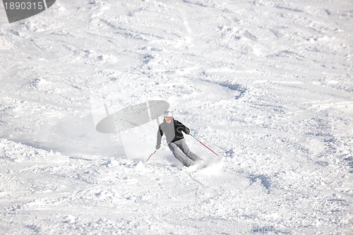 Image of  skiing on on now at winter season