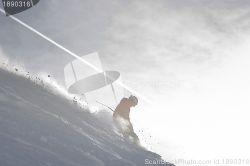 Image of  skiing at winter season