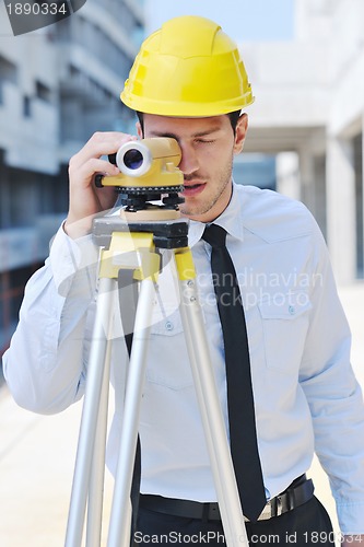 Image of architect on construction site