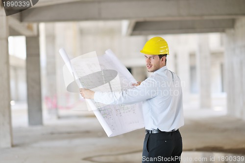 Image of architect on construction site