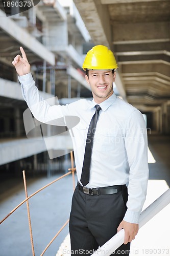 Image of architect on construction site