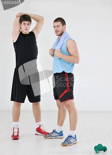 Image of young adults exercise fitness 