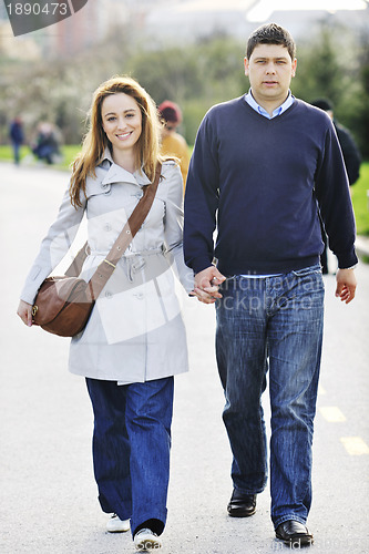 Image of happy couple outdoor