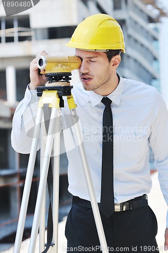 Image of architect on construction site