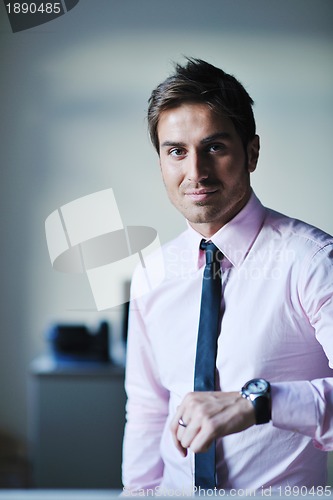 Image of young businessman at office