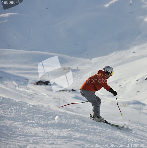 Image of  skiing on on now at winter season