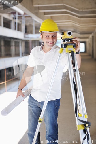 Image of architect on construction site