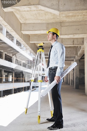 Image of architect on construction site