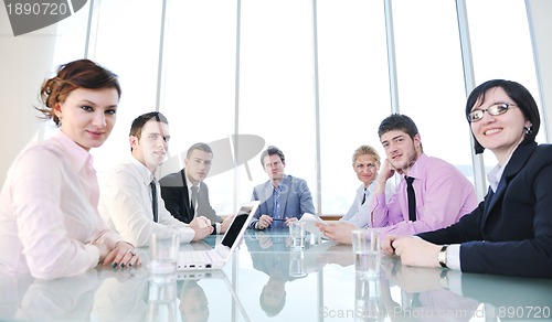 Image of group of business people at meeting