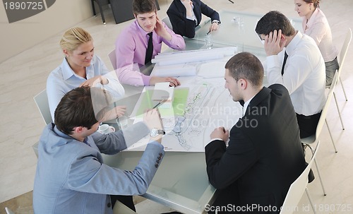 Image of architect business team on meeting