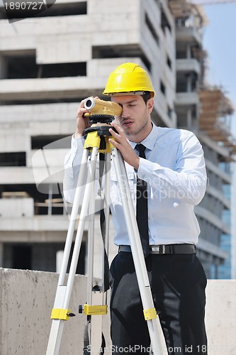 Image of architect on construction site