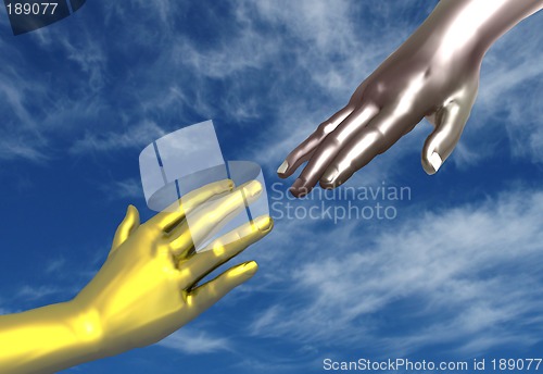 Image of Reaching hands