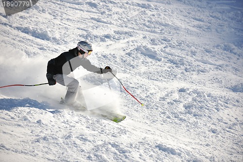 Image of  skiing on on now at winter season