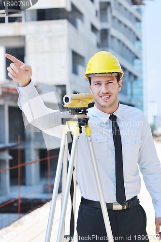 Image of architect on construction site